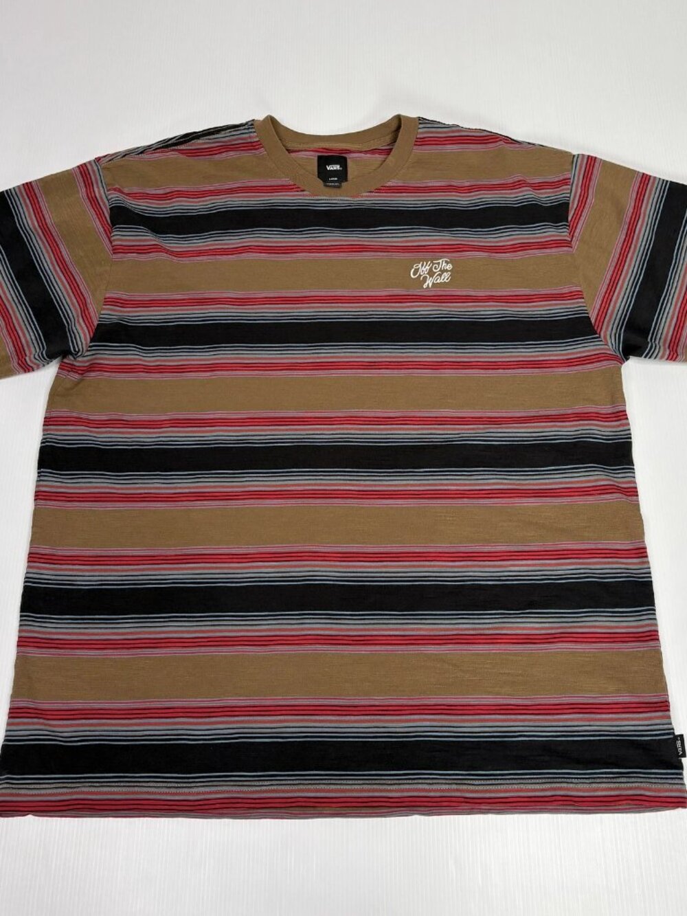 VANS  striped short-sleeved t-shirt large